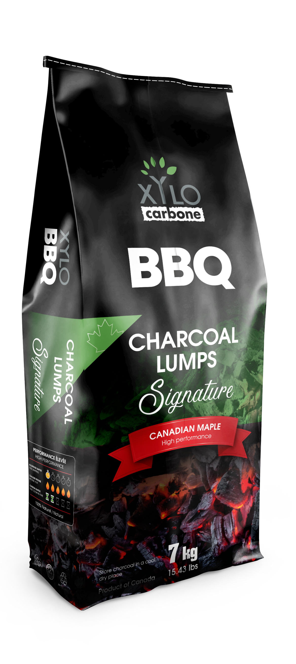 9 sacs - Charbon de bois franc pour barbecue